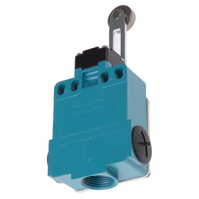 Honeywell GLE Series Adjustable Roller Lever Limit Switch, 2NO/2NC, IP67, DPDT, Die Cast Zinc Housing, 300V ac Max, 6A
