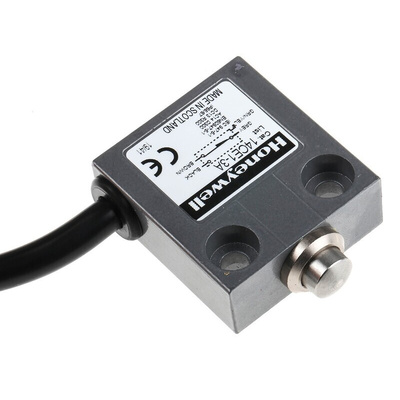 Honeywell 14CE Series Plunger Limit Switch, NO/NC, IP66, SPDT, Die Cast Zinc Housing, 240V ac Max, 5A Max
