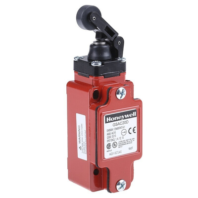 Honeywell GSA Series Roller Lever Limit Switch, 2NO/2NC, IP67, 4P, Metal Housing, 600V ac Max