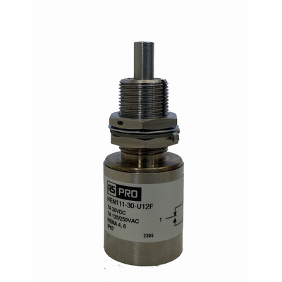 RS PRO Plunger Limit Switch, 1NC/1NO, IP67, SPDT, Stainless Steel Housing, ac Max, 7A Max