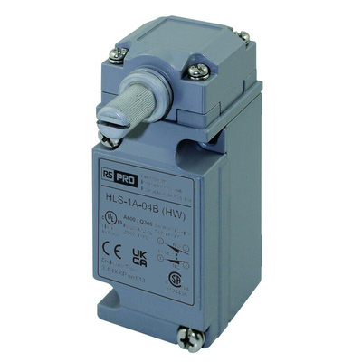 RS PRO Rotary Limit Switch, 1NC/1NO, IP67, SPDT, Die Cast Zinc Housing, 600V ac ac Max, 1.2A Max