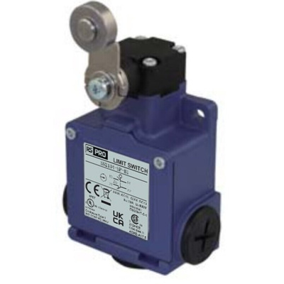 RS PRO Roller Limit Switch, 1NC/1NO, IP67, SPDT, Die Cast Zinc Housing, 600V ac ac Max, 10A Max