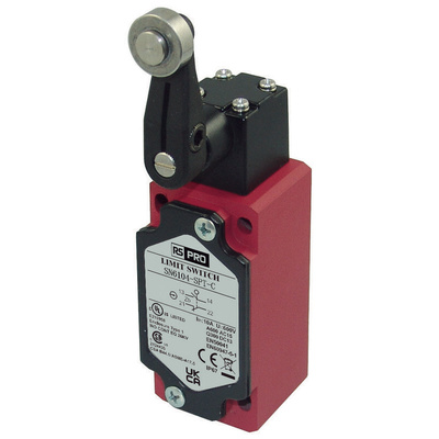 RS PRO Lever Limit Switch, 2NO/2NC, IP67, SPDT, Die Cast Zinc Housing, 600V ac ac Max, 10A Max