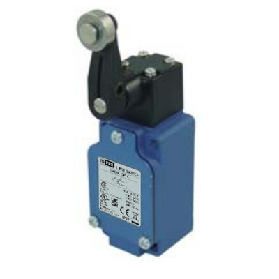 RS PRO Roller Lever Limit Switch, 1NC/1NO, IP67, SPDT, Die Cast Aluminium Housing, 600V ac ac Max, 10A Max