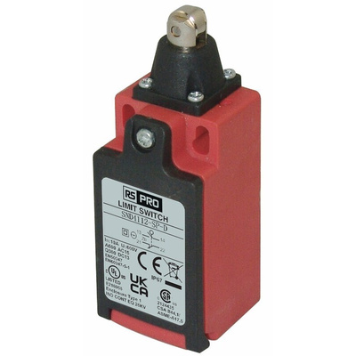 RS PRO Roller Plunger Limit Switch, 1NO/1NC, IP67, SPDT, Glass Reinforced Plastic (GRP) Housing, 250V ac ac Max, 3A Max