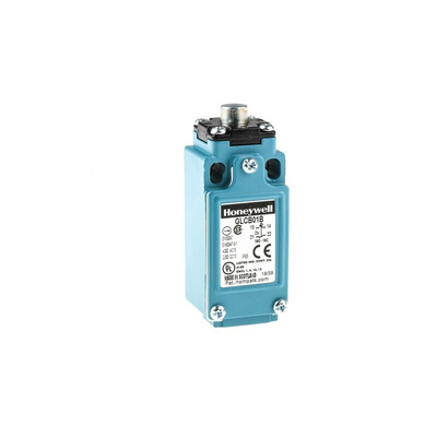 Honeywell GLC Series Plunger Limit Switch, NO/NC, IP66, SPDT 1NO/1NC, Die Cast Zinc Housing, 300V ac Max, 10A Max