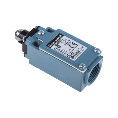 Honeywell GLC Series Roller Plunger Limit Switch, NO/NC, IP66, SPDT 1NO/1NC, Die Cast Zinc Housing, 300V ac Max, 10A Max