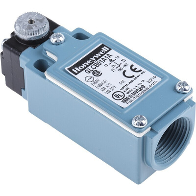 Honeywell GLC Series Roller Lever Limit Switch, NO/NC, IP66, SPDT 1NO/1NC, Die Cast Zinc Housing, 300V ac Max, 10A Max