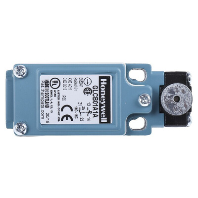 Honeywell GLC Series Roller Lever Limit Switch, NO/NC, IP66, SPDT 1NO/1NC, Die Cast Zinc Housing, 300V ac Max, 10A Max