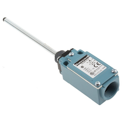 Honeywell GLC Series Coil Spring Limit Switch, NO/NC, IP66, SPDT 1NO/1NC, Die Cast Zinc Housing, 300V ac Max, 10A Max