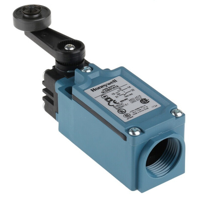 Honeywell GLD Series Roller Lever Limit Switch, NO/NC, IP66, SPDT 1NO/1NC, Thermoplastic Housing, 300V ac Max, 10A Max