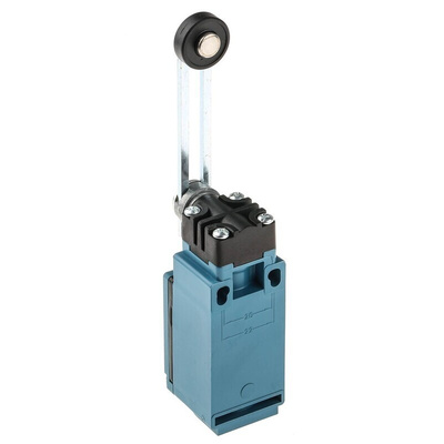 Honeywell GLD Series Adjustable Roller Lever Limit Switch, NO/NC, IP66, SPDT 1NO/1NC Gold Contacts, Thermoplastic