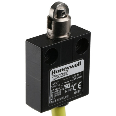 Honeywell SSCE Series Plunger Limit Switch, NO/NC, IP68, SPDT, Die Cast Zinc Housing, 240V ac Max, 4A Max