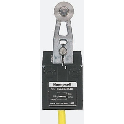 Honeywell SSCE Series Roller Lever Limit Switch, NO/NC, IP68, SPDT, Die Cast Zinc Housing, 240V ac Max, 4A Max