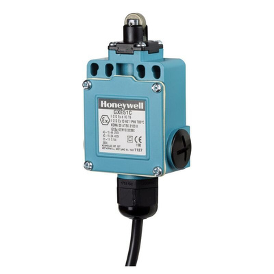 Honeywell GXS Series Plunger Limit Switch, NO/NC, IP67, SPDT, Die Cast Zinc Housing, 240V ac Max, 4A Max