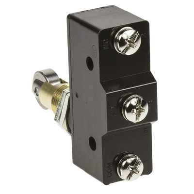 Omron Z Series Plunger Limit Switch, NO/NC, IP00, SPDT, 500V ac Max, 15A Max
