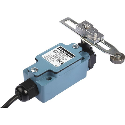 Honeywell GXA Series Adjustable Roller Lever Limit Switch, NO/NC, IP66, IP67, SPDT, Die Cast Zinc Housing, 250V ac Max,