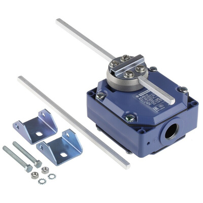 Telemecanique Sensors OsiSense XC Series Lever Limit Switch, 2NO/2NC, IP54, 4P, Zinc Alloy Housing, 240V ac Max, 3A Max