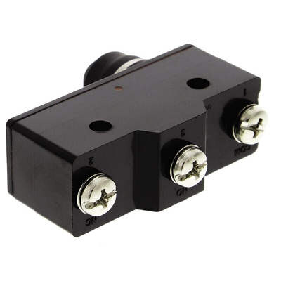 Omron Plunger Limit Switch, NO/NC, IP00, SPDT, 500V ac Max, 15A Max