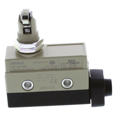 Omron Plunger Limit Switch, NO/NC, IP67, SPDT, 250V ac Max, 10A Max