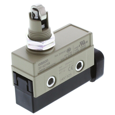 Omron Plunger Limit Switch, NO/NC, IP67, SPDT, 250V ac Max, 10A Max