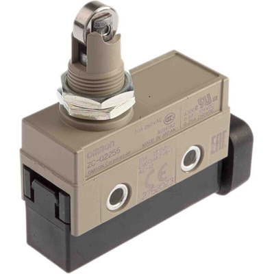Omron Plunger Limit Switch, NO/NC, IP67, SPDT, 250V ac Max, 10A Max