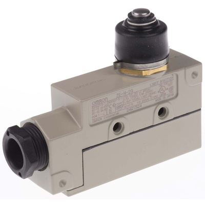 Omron ZE Series Plunger Limit Switch, NO/NC, IP65, SPDT, 480V ac Max, 15A Max