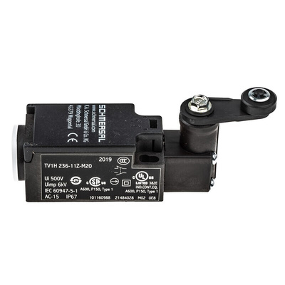 Schmersal Lever Limit Switch, NO/NC, IP67, DPDT, Thermoplastic Housing, 230V ac Max, 4A Max
