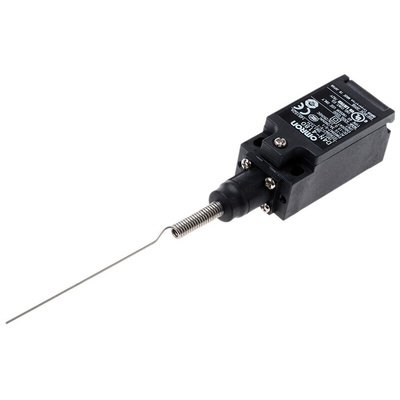 Omron D4N Series Cats Whisker Top Plunger, NO/NC, DPST