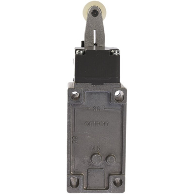 Omron D4B-N Series Roller Lever Interlock Switch, NO/NC, IP67, DPST, Metal Housing