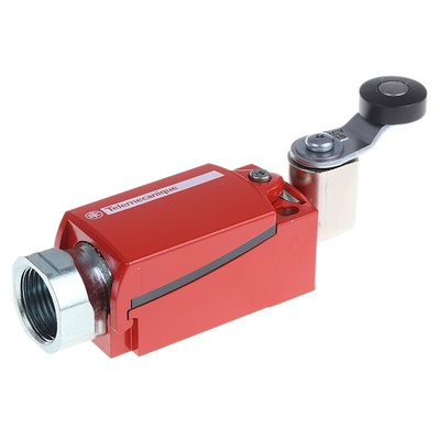 Telemecanique Sensors XCSD Series Roller Lever Interlock Switch, 2NC/1NO, 3P, Metal Housing