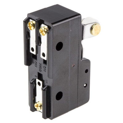 Omron Roller Lever Limit Switch, NO/NC, IP00, SPDT, Thermosetting Resin Housing, 500V ac Max, 15A Max