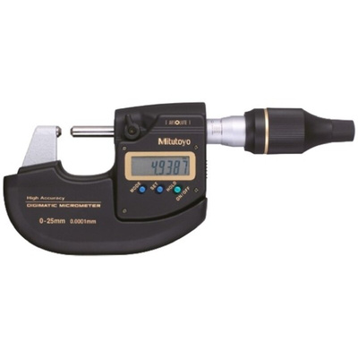 Mitutoyo 293-100-10 External Micrometer, Range 0 mm →25 mm
