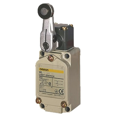 Omron WL Series Roller Lever Limit Switch, NO/NC, IP67, DPDT, Metal Housing, 250V ac Max, 2A Max