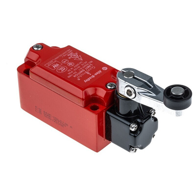 Allen Bradley Guardmaster 440P Series Short Lever Interlock Switch, NO/NC, IP66, SPST, Metal Housing