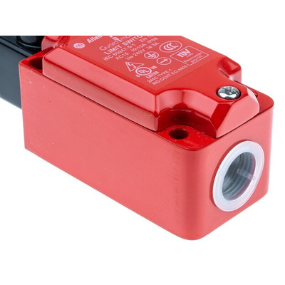 Allen Bradley Guardmaster 440P Series Short Lever Interlock Switch, NO/NC, IP66, SPST, Metal Housing