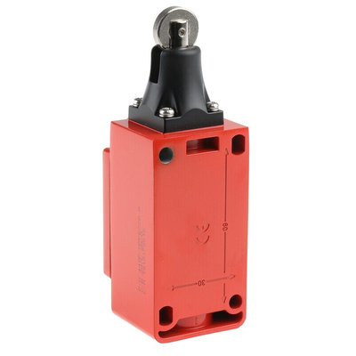 Allen Bradley Guardmaster 440P Series Roller Plunger Interlock Switch, 2NO/2NC, IP66, 4PST, Metal Housing