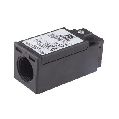 RS PRO Plunger Limit Switch, NO/NC, IP65, DPST, Thermoplastic Housing, 400V ac Max, 10A Max