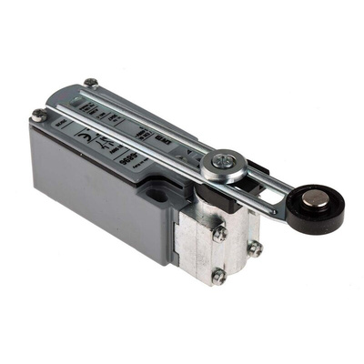 RS PRO Adjustable Roller Lever Limit Switch, NO/NC, IP66, DPST, Zinc Alloy Housing, 400V ac Max, 10A Max