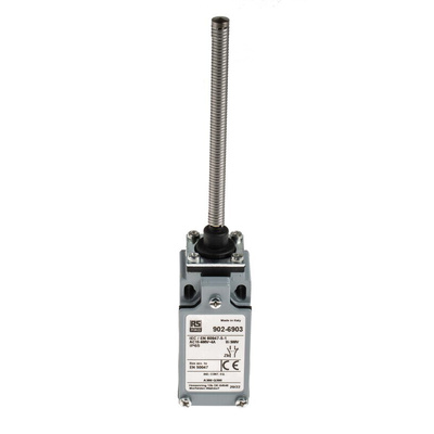 RS PRO Coil Spring Limit Switch, NO/NC, IP66, DPST, Zinc Alloy Housing, 400V ac Max, 10A Max