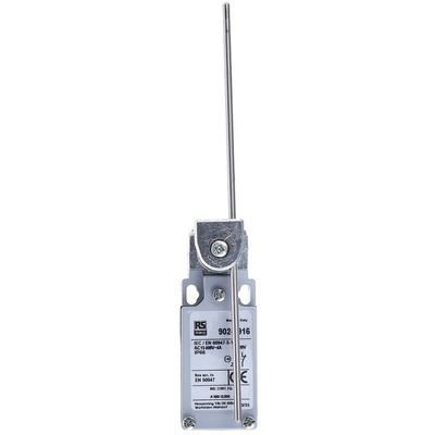 RS PRO Rod Limit Switch, NO/NC, IP66, DPST, Zinc Alloy Housing, 400V ac Max, 10A Max