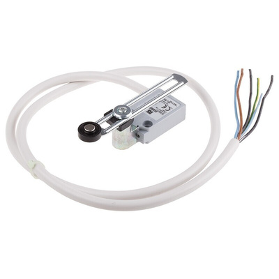 RS PRO Adjustable Roller Lever Limit Switch, NO/NC, IP67, DPST, Die Cast Zinc Housing, 240V ac Max, 5A Max