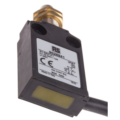 RS PRO Plunger Limit Switch, NO/NC, IP67, DPST, Thermoplastic Housing, 240V ac Max, 5A Max
