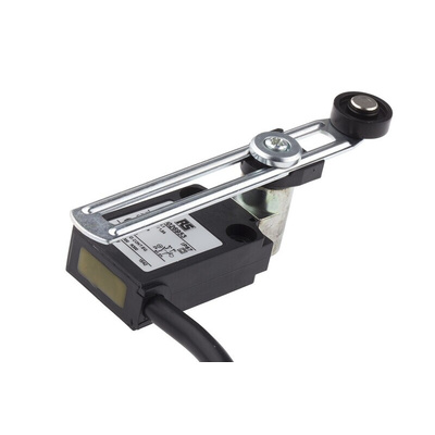 RS PRO Adjustable Roller Lever Limit Switch, NO/NC, IP67, DPST, Thermoplastic Housing, 240V ac Max, 5A Max