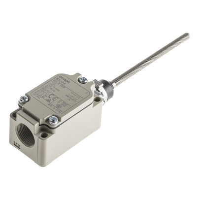 Omron WL Series Coil Spring Limit Switch, NO/NC, IP67, SPST, 500V ac Max, 10A Max