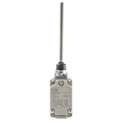 Omron WL Series Coil Spring Limit Switch, NO/NC, IP67, SPST, 500V ac Max, 10A Max