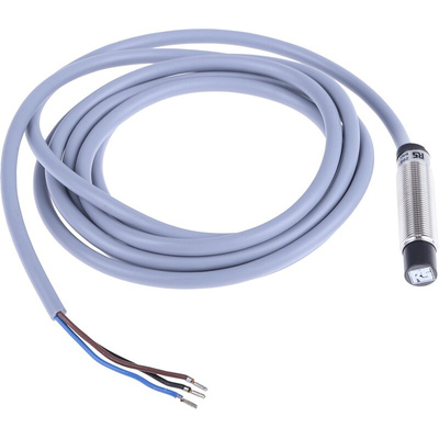 RS PRO Inductive Barrel-Style Proximity Sensor, M12 x 1, 8 mm Detection, PNP Output, 10 → 30 V dc, IP68