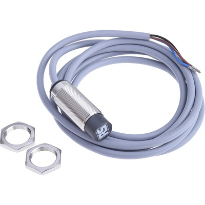 RS PRO Inductive Barrel-Style Proximity Sensor, M18 x 1, 12 mm Detection, PNP Output, 10 → 30 V dc, IP68