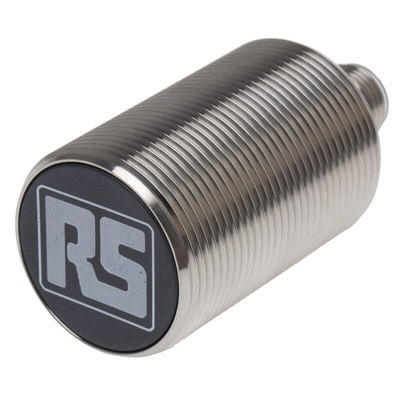 RS PRO Inductive Barrel-Style Proximity Sensor, M30 x 1.5, 10 mm Detection, PNP Output, 10 → 30 V dc, IP68