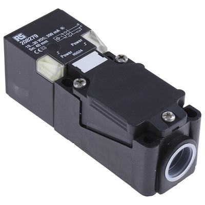 RS PRO Inductive Block-Style Proximity Sensor, 40 mm Detection, PNP Output, 10 → 30 V dc, IP68